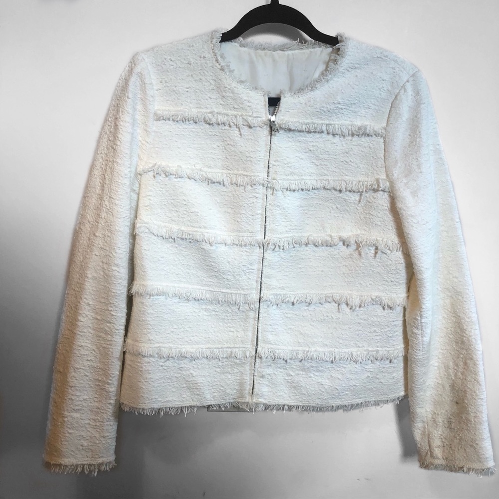 Rebecca Taylor Collarless Cotton-blend Tweed - Picture 4 of 8
